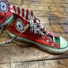 Vintage Chuck Taylor Christmas All-stars Size 6 Men   s Made In Usa Missing Bells