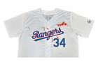 Texas Rangers Bloody Nolan Ryan  34 White Baseball Jersey Mlb - Size Xl