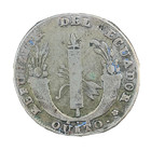 1841 Mv Ecuador 4 Reales Silver Coin  Km-24 Scares