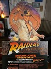 1981 Raiders Of The Lost Ark Vhs Counter Display Standee Indiana Jones Promo