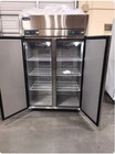 48  Commercial Fridge Freezer Combo  2 Door Stainless Steel Fridge Freezer Dents