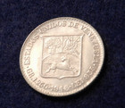 1946 Venezuela 25 Centimos - Fantastic Silver Coin - See Pics