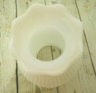 Vintage White Milk Glass Light Shade Rustic Cottage Core