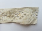 Antique Embroidered Trim Edwardian Handstitched Embroidery Sewing A36