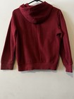 Calvin Klein Jeans Boys Burgundy Logo Fleece Hoodie Pockets M 10 12