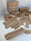 Lot 73 Pieces Brio Thomas Wooden Train Railway Track Straight Curved Bridge
