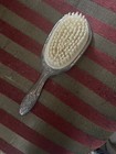 Antique Ornate Vintage Vanity Hair Brush  Silver-plated  Ivory  Collectible