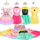Princess Dress Up Costume For Little Girls  Kids  Dress Up Pretend Play 