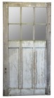 Antique Oak 6 Pane Barn Door Farmhouse Rustic Reclaimed Salvage 48  X 94