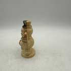 Vintage  Plastic Little Snowman With Broom In Hand Made U s a  1950 s