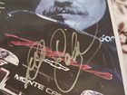Dale Earnhardt Signed Gm Advertising Page 11 X 8 Nice Big Autograph In Silver 