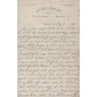 Union House 1886 Hotel Letter Head Gowanda Ny Katie Dreybus Antique Buffalo Vtg 