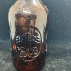 Vintage Grolsch Lager With Tag Brown Glass Beer Bottle With Porcelain Cap 