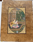 Indo-persian Miniature  Romantic Couple  Provincial Mughal  North India C  1800