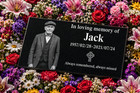 Custom Black Granite Memorial Headstone Grave Marker With Portrait