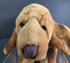 Vtg Animal Alley boodhound Dog Plush floppy Brown Hunting Puppy brown Black 2000