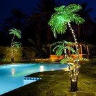6 Ft Plug-in Palm Tree Led Lights For Home Party Christmas Outdoor Patio Decor
