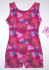 Moret Wilderness Heart Tank Biketard Unitard Leotard Bodysuit Heart Glitter Girl