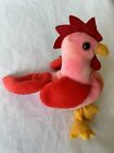 Collectible Ty Beanie Baby Strut The Rooster 1996 Rare- Retired Errors Pe