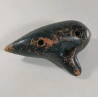Vintage Guido Bondi Bird Logo 10 Hole Ocarina In The Key Of  D  Blue Clay Large