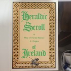 Heraldic Scroll   Map Of Ireland Family Names   Origins  mullins Of Dublin 