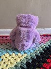 Rare   Vintage Large Ty Beanie Buddies Purple Teddy Bear Plush 1999 