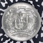 1952 Dominican Republic 1 Peso Lot jm1004 Silver  High Grade  Beautiful 