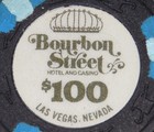 Bourbon Street Las Nevada Nv  100 One Hundred Casino Gambling Poker Game Chip