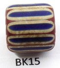 Super Nice Old Worn Venetian Chevron African Trade Bead Bk15 Bg 73 Italy