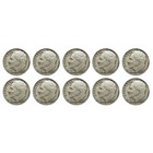  1 Face - 90  Silver Roosevelt Dimes Average Circulated