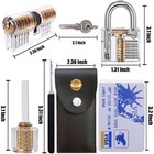 34 Pcs Padlock Unlocking Lock Practice Tool Set For Novice Beginner Locksmith