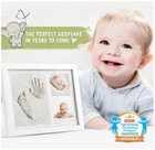 New Bubzi Co Clay Hand footprint Photo Frame Kit For Baby Newborn Girls boys