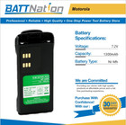  1300 1700 2100 mah Hnn9008 Hnn9009 Battery For Motorola Ht750 Ht1250 Gp338 