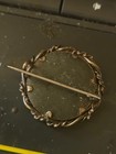 Antique Victorian Mourning Brooch Memorial Frame Photo Pin Man Patent 1898 Clip