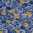 Lot Floral Fabric Yellow Stripe Blue Mini Cotton 3 Pk 1 1 8 Yards Each Free Ship