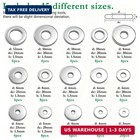 100pcs 304 Stainless Steel Fender Washer Assortment Kit  Washers For Bolts  15 M