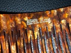 Vtg Alexandre De Paris French Hair Comb Barrette Tortoise Shell Pattern Handmade
