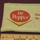 Dr  Pepper Zipper Money Bag Pencil Case Vintage Original 1960s Bank Pouch