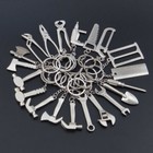 Creative Repair Tool Metal Keychain Wrench Spanner Key Chain Ring Keyring Gift B