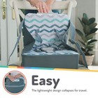 Nuby Easy Go Booster Seat - Travel 11 75x4 25x9 5 Inch  pack Of 1   Gray 