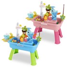 3-in-1 Kids Water Play Table W  Electric Faucet - Educational Toddler Toys