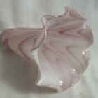 Vtg Pink White Cased Glass Table Lamp Tulip Lamp Shade