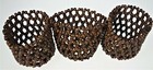 3 Beaded Drink Glass Holders Boho 
