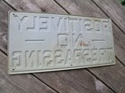 Vintage Heavy Duty Metal Embossed No Trespassing Sign 9  X 18 