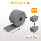 Qzattcaen Gray Scuff Pad Roll 5  X 15 Ft 800 Grit