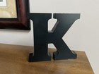 Decorative Wooden    k  Alphabet Letter   8   x 8    X 1 5      Black   Free Standing