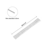100 Pcs 24 Gauge 0 6mm  Floral Stem Wire 14 Inches White Floral Wire For Flower