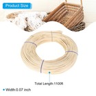 Round Reed Spline 1100ft Cane Webbing Roll For  Basket Weaving Wooden