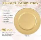 New Set Of 50 Gold Charger Plates - 13  Elegant Decor For Weddings   Parties