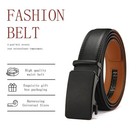 Men Ratchet Belt Genuine Leather 1 3 8 Inch Automatic Click Buckle Dress Golf   